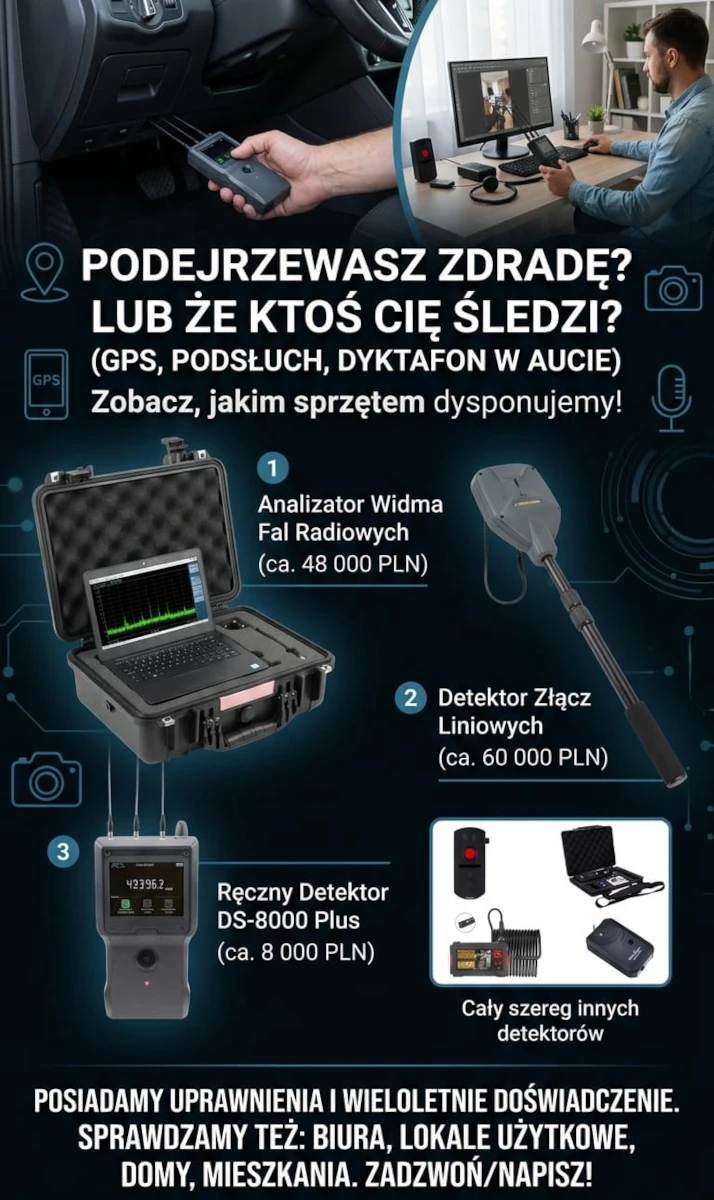 Wykrywanie podsłuchów i ukrytych kamer Jasło